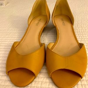 Nine West Tan Peep Toe Shoes